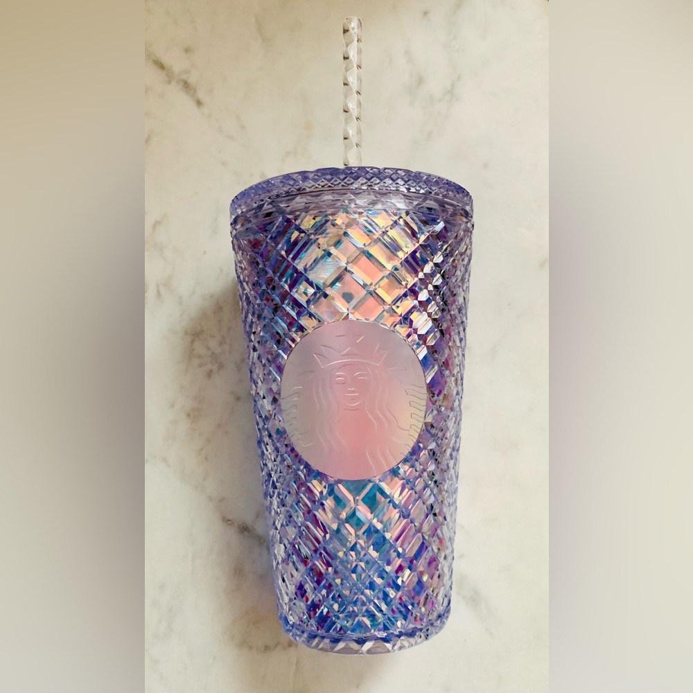 NWT 💎 Limited Edition Starbucks Holiday 2022 Iridescent Grid Tumbler - Grande